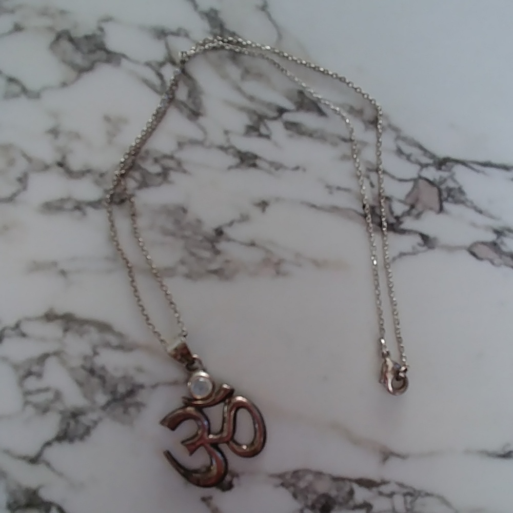 Om pendant necklace